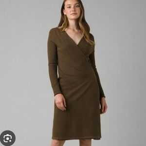 Prana Bryce Bluff Dress Brown Size S